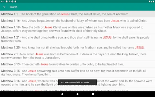 Bible Offline King James android App screenshot 1